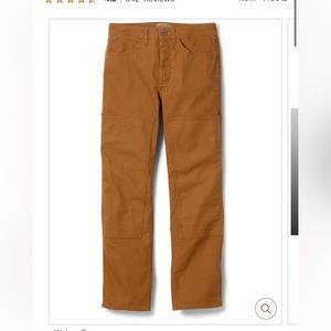 REI trailsmith canvas pants women’s - dark green/brown color.